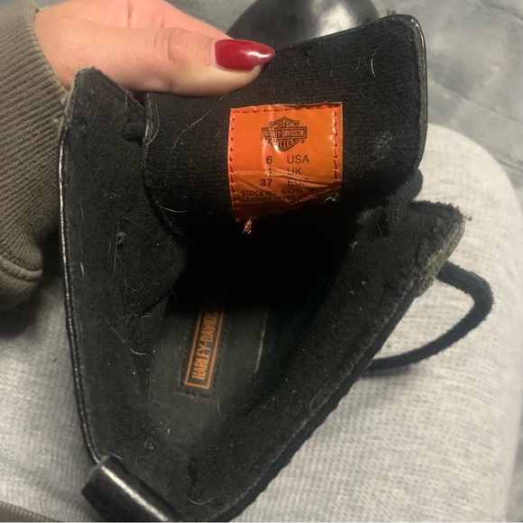 ✨Flame Detailed Black Combat Boots - Picture 7 of 7